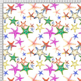 Pattern Estate stelle marine arcobaleno