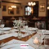 Menù matrimonio, battesimo, comunione ed eventi speciali in tessuto