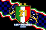 Plaid Coperta Inter Campioni d'Italia con Scudetto e biscione 140 x 160