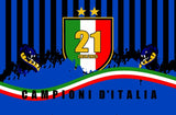 Telo da Mare Spugna Scudetto Inter 70x140