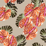 Pattern design tropical fiori raffinato - Patterntag