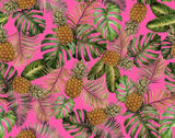 Pattern Estate hawaiano esotico con ananas
