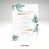 Menù matrimonio, battesimo, comunione ed eventi speciali in tessuto