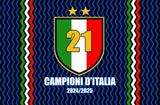Plaid Coperta Inter Campioni d'Italia con Scudetto 140 x 160