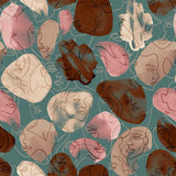 Stampa del Pattern design abstract face