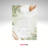 Menù matrimonio, battesimo, comunione ed eventi speciali in tessuto