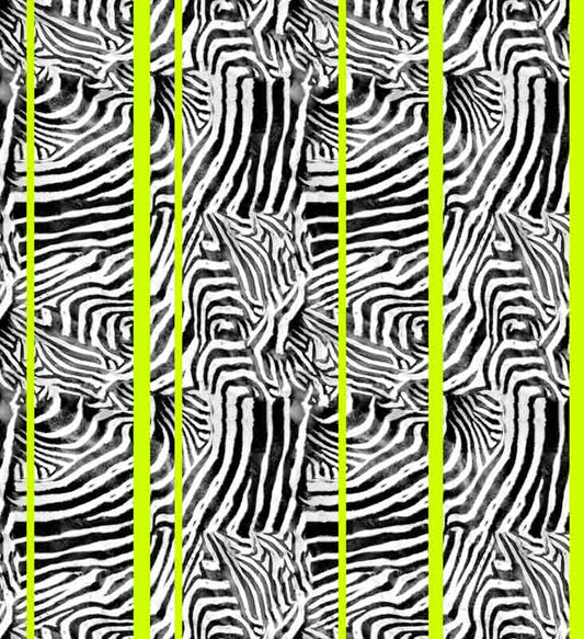 Pattern Estate Zebra elettrico Neon