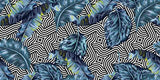 Pattern Estate Foglie tropicali