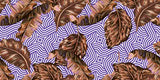 Pattern Estate Foglie tropicali