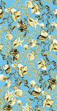 Pattern Estate vintage a fiori e stelle marine