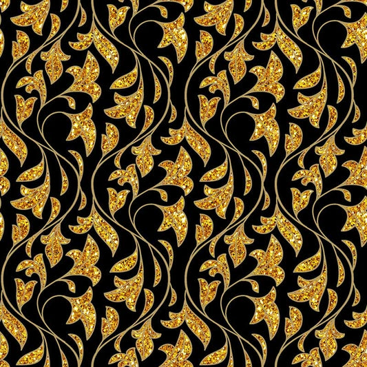 Pattern design Natale elegante oro