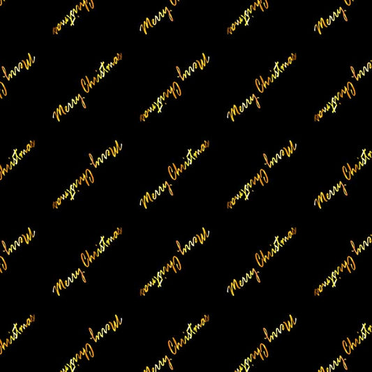 Pattern design Merry Christmas Gold