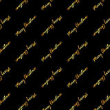 Stampa del Pattern design Merry Christmas Gold
