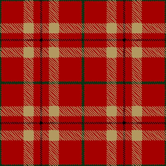 Stampa del Pattern design Tartan Natale
