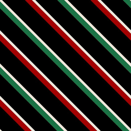Stampa del Pattern design Christmas Stripes