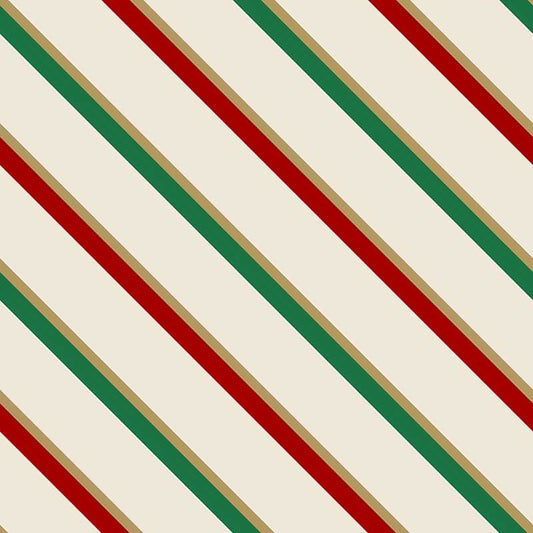 Stampa del Pattern design Christmas Stripes