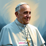 Pannello in Tessuto Papa Francesco