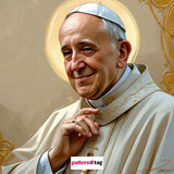 Pannello in Tessuto Papa Francesco