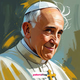 Pannello in Tessuto Papa Francesco
