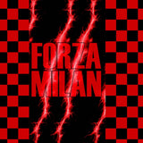 Plaid Coperta Forza Milan a scacchi 140 x 160