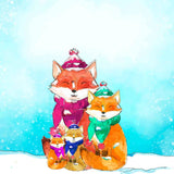 Plaid Coperta Natale Volpi 140 x 160