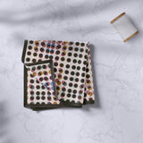 Pochette da uomo Mesmè - Fazzoletto da taschino moderno pois bianco nero - Tessuto raso effetto seta