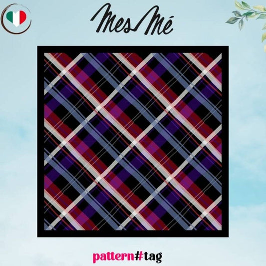 Pochette da uomo geometrico classico nero