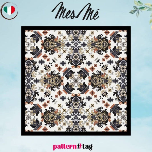 Pochette da uomo ethnic bianco