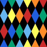 Pattern design Arlecchino con rombi Carnevale
