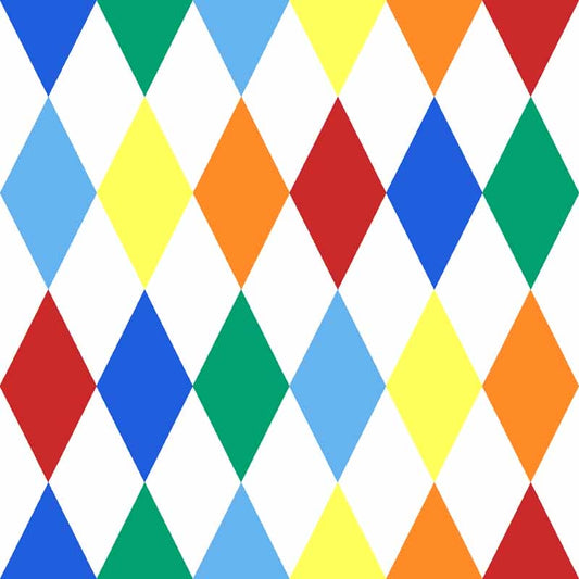 Pattern design Arlecchino con rombi Carnevale