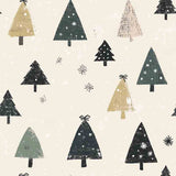 Stampa Pattern design Alberi di Natale Vintage