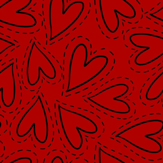 Stampa del Pattern design Cuori Artistici