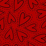 Stampa del Pattern design Cuori Artistici