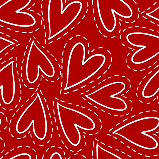 Stampa del Pattern design Cuori Artistici