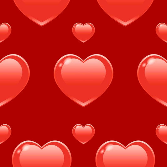 Stampa del Pattern design Cuori Rossi San Valentino