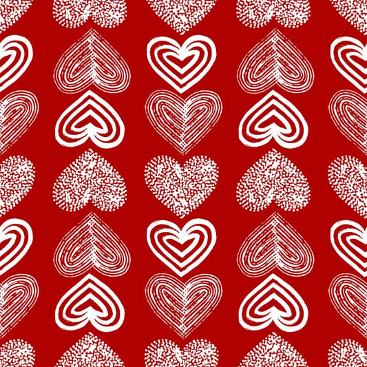 Stampa del Pattern design Cuori artistici