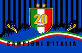 Bandiera Inter Scudetto 2024 100x150