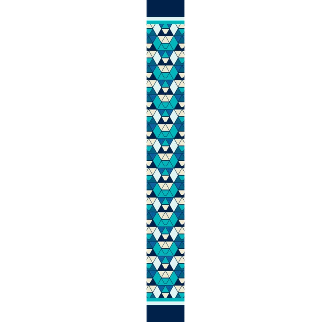 Twilly Raso Geometrico Rombi Casual