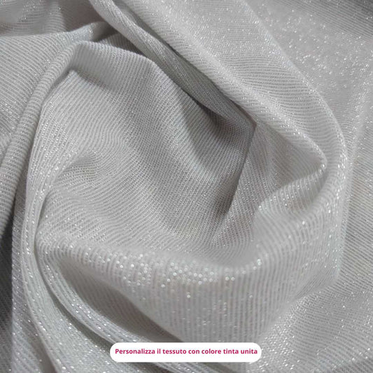 JERSEY LUREX ARGENTO TINTA UNITA