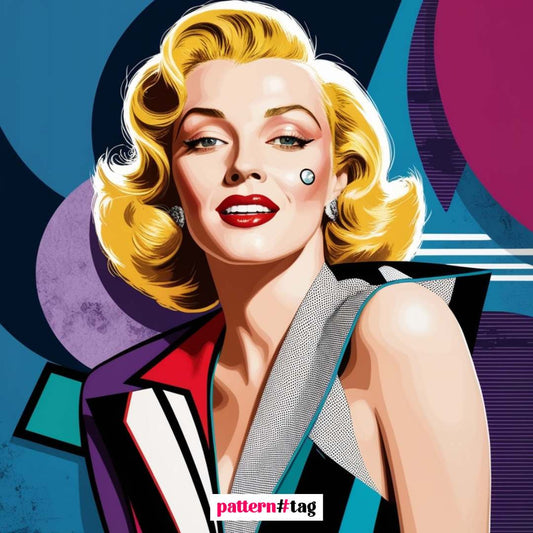 Pannello in tessuto dedicato a Marilyn Monroe, con una rappresentazione dell'icona di glamour e bellezza senza tempo. Un elemento decorativo che aggiunge eleganza, fascino e un tocco di iconoclastia al tuo spazio, celebrando la leggenda del cinema.