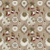 Stampa Pattern design Christmas Vintage