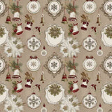 Stampa Pattern design Christmas Vintage