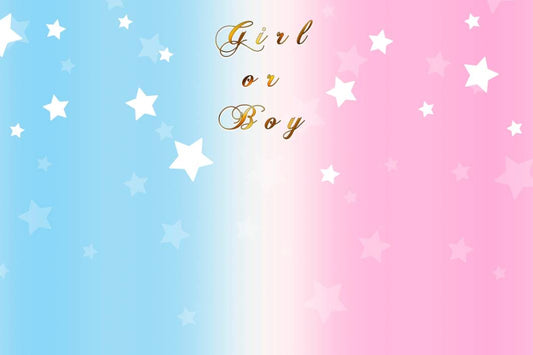 Striscione Baby Shower sfondo rosa - azzurro