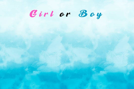 Striscione Baby Shower sfondo Azzurro