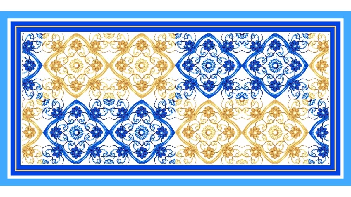 Telo da Mare Spugna maioliche