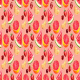 Pattern design conversational moderno frutta anguria - Patterntag