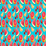 Pattern design conversational moderno frutta anguria - Patterntag