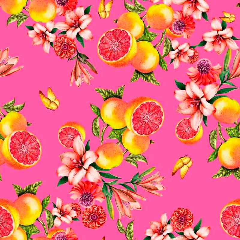 Pattern design conversational moderno frutta arance - Patterntag