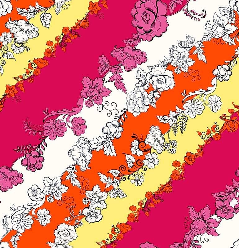 Pattern design flowers fiori astratto moderno 3 - Patterntag