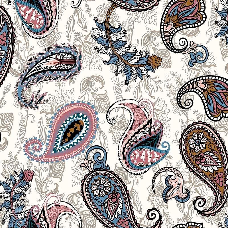 Pattern design paisley fiori - Patterntag